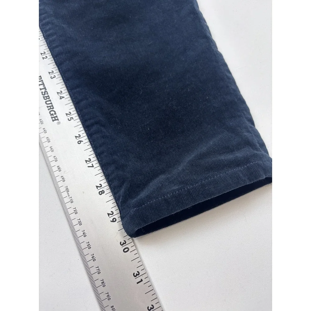 Cabi size 6 Navy Blue Stretch Corduroy Skinny Cords Corduroy Pants #4236‎